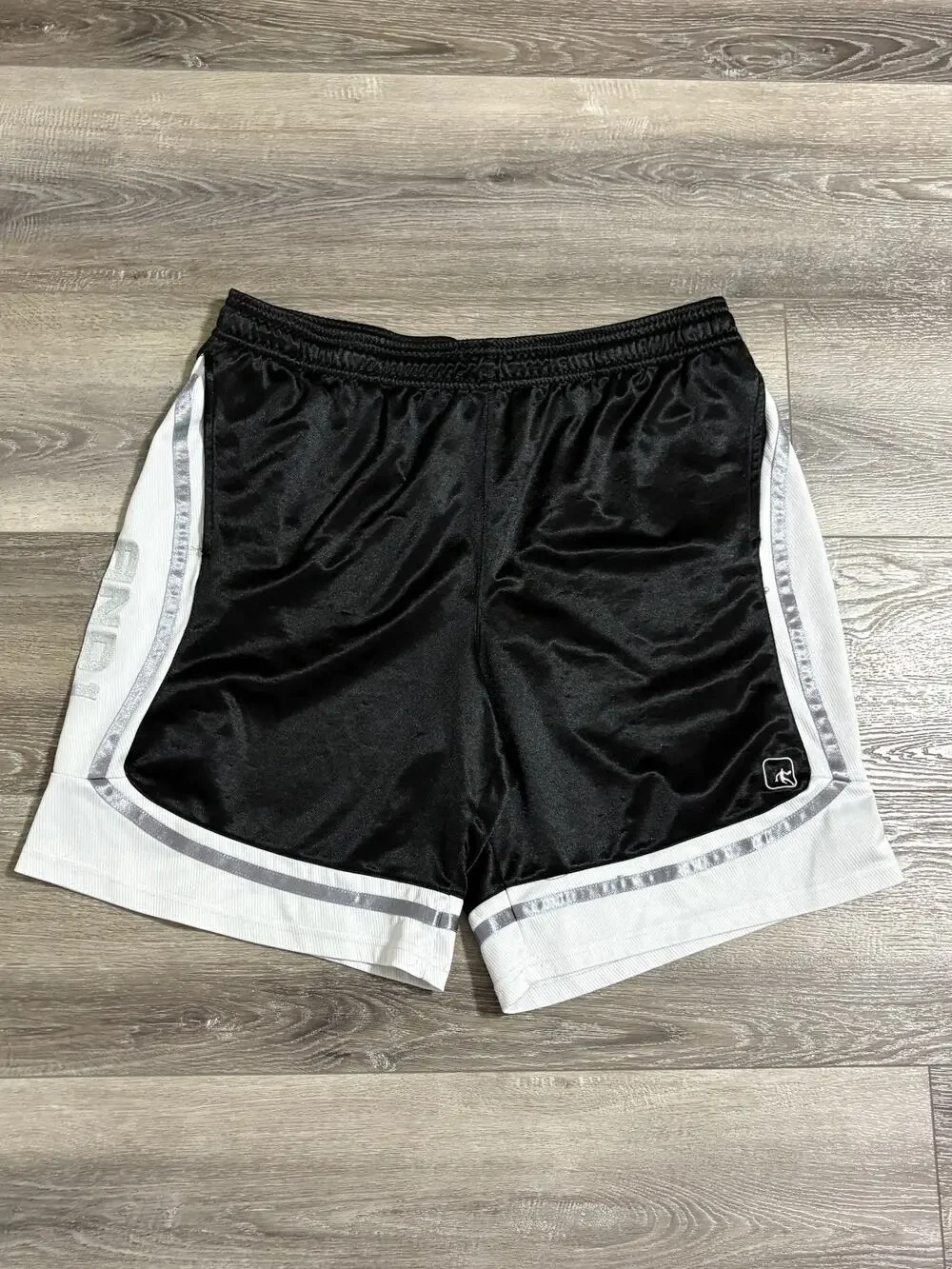 Vintage AND1 Striped Baggy Basketball Shorts Workout Streetwear - Men’s XXL 2XL